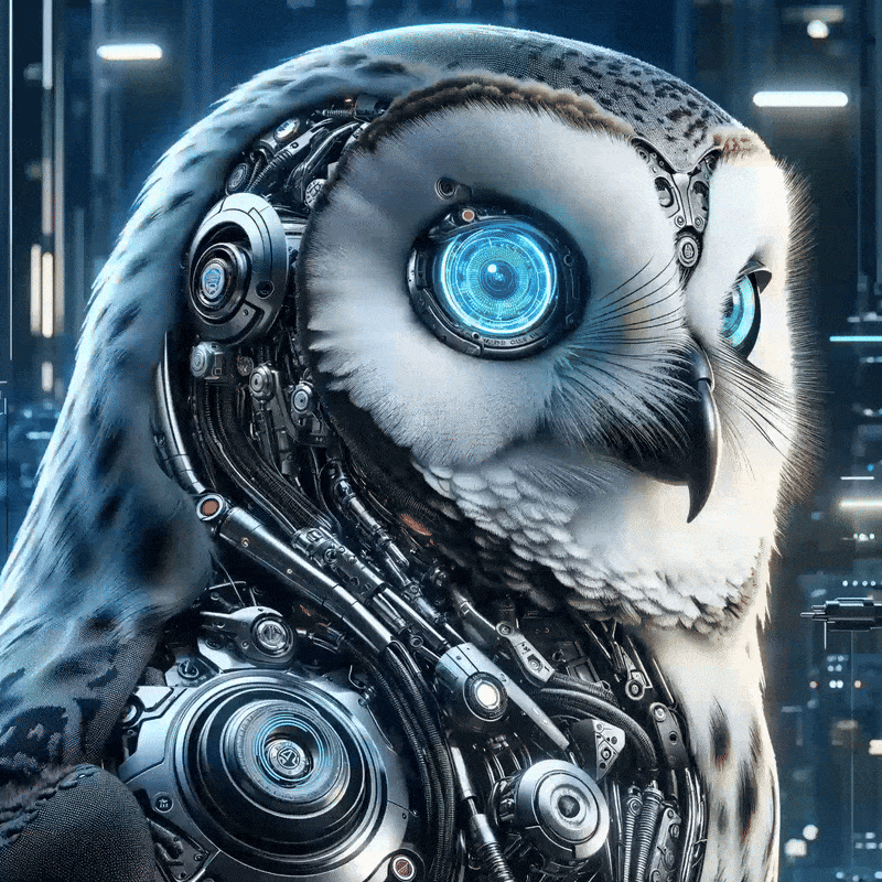 A "cybernatural" owl.